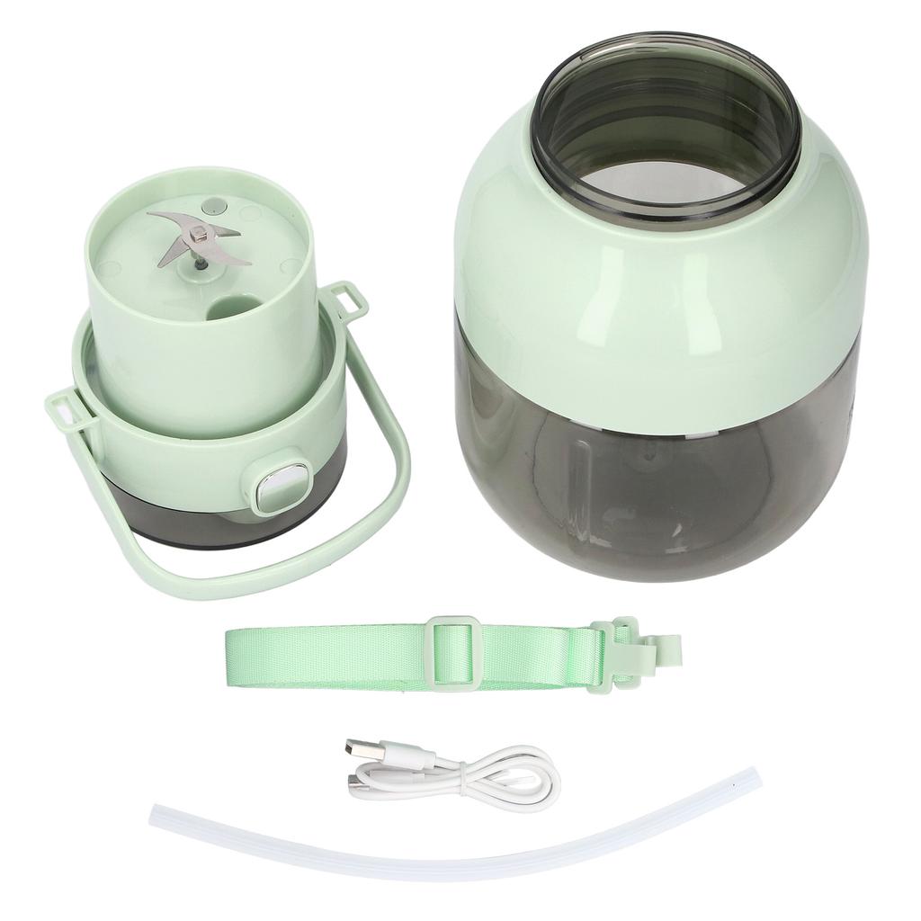 Portable Blender 70W USB Rechargeable 4 Blades 1L Capacity Portable Juicer Blender with Shoulder