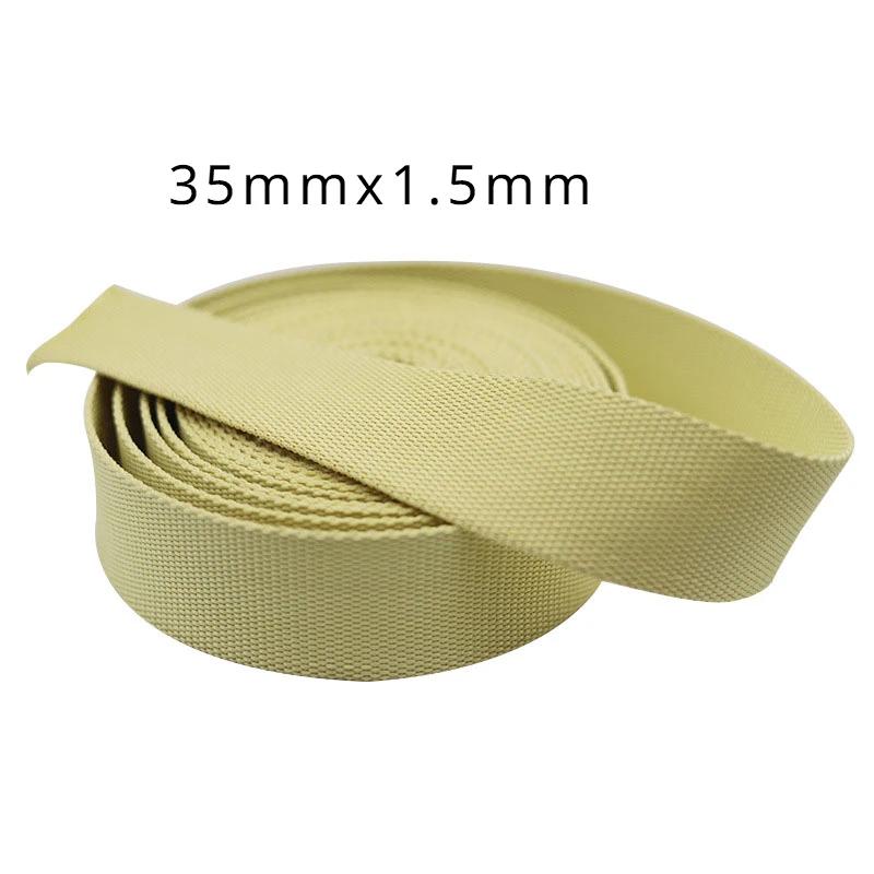 Kevlar High Strength Wear-resistant Safety Belt Bag Strap Fire Retardant Fireproof Webbing Industrial Aramid Ribbon 10meters