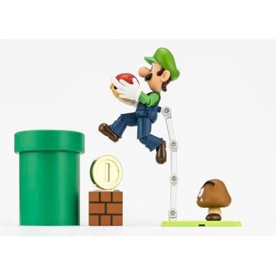 TAMASHII NATIONS S.H. Figuarts Super Mario Playset (SUPER MARIO) ABS PVC Made Painted Finished Figure