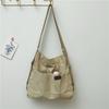 Korean Style Corduroy Tote Bag Elegan Crossbody Bag Casual Multifunctional Shoulder Bag  Travel