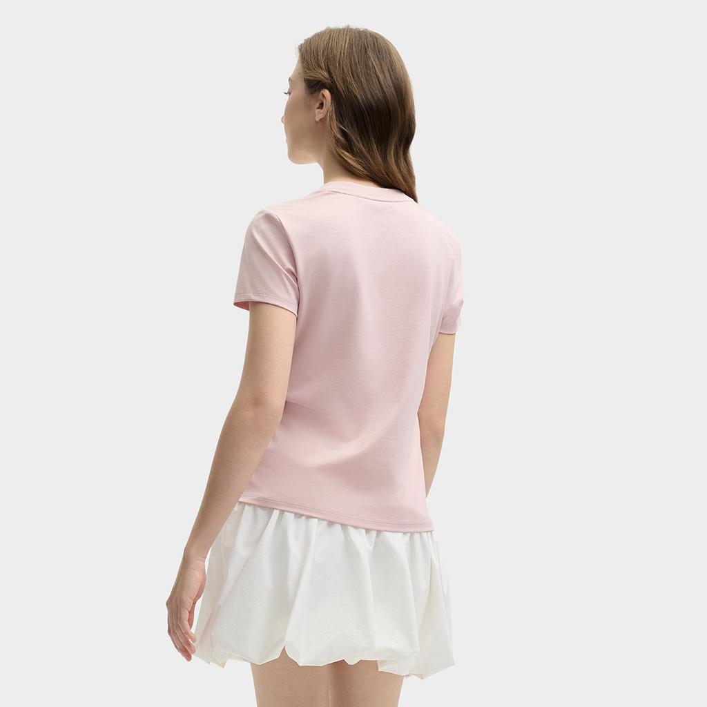 New FILA ORIGINALE T Shirt Women's Bare Pink F51W529109F-PK