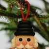 DIY Button Nutcracker Craft Kit Christmas Button Ornament Making Set Handmade Nutcracker Hanging Decoration for Home Party Decor