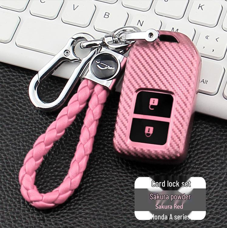 Honda Carbon Fiber Texture TPU Car Key Protective Case