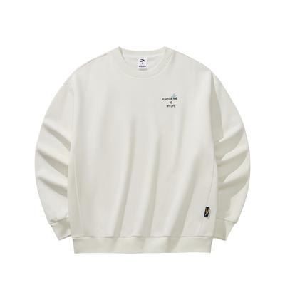 Anta Fox Bo Trendy Versatile Campus Commuting Casual Fashion Round Neck Fleece Warm Classic Retro Comfortable Sweatshirt Unisex Sweatshirt 972618702-4