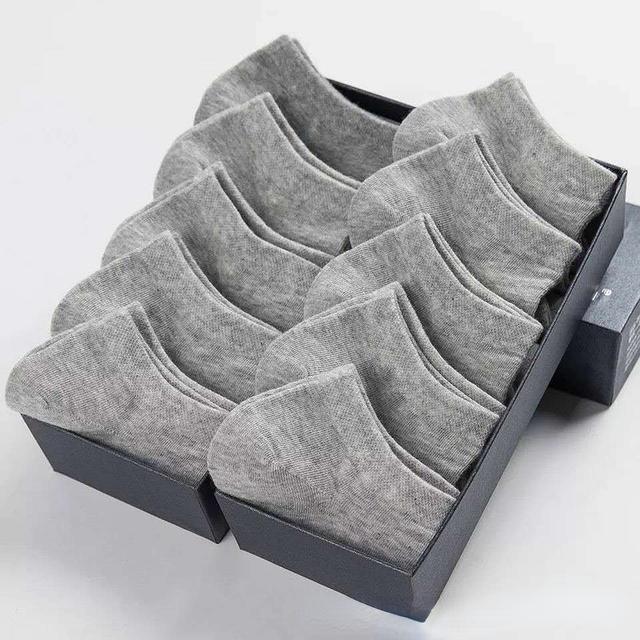 10pairs / Low Black And White Gray Men's Socks Men's Men's Socks Breathable Sports Socks Men's Short Socks Women's Socks EU37-44