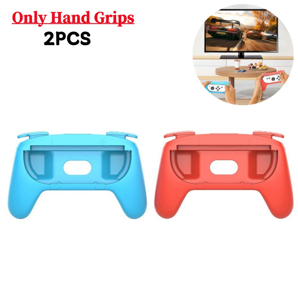 2Pcs Hand Grip For Nintendo Switch 2 Joy-Con Controller Switch Joycon 2 Ergonomic Racing Wheel Hand Grip For Mario Kart 8 Deluxe