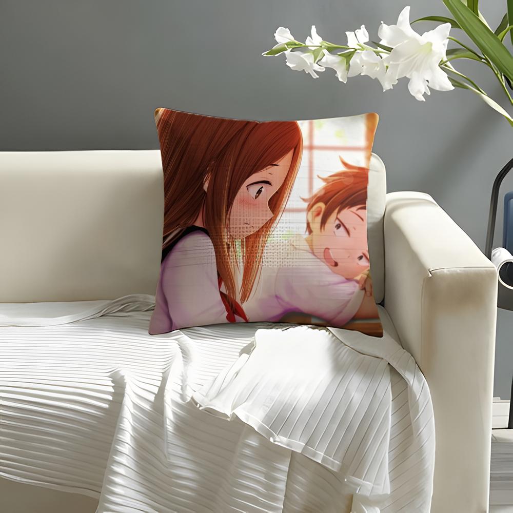 

Teasing Master TakagisanES Pillow Case Natural Linen Organic Fabric DoubleSided Printing Sofa Home Decor Cushion Cover 30X30cm