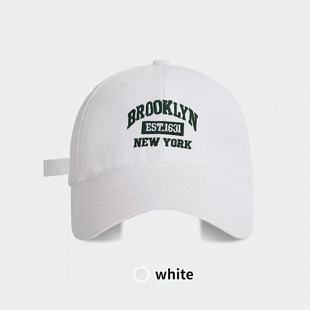 Baseballówka z haftem litery Damska Twarda Czapka z Daszkiem Duży Daszek Outdoorowa Ochrona Przeciwsłoneczna Unisex Czapka Snapback Sportowa Codzienna Męska Czapka Hip Hop