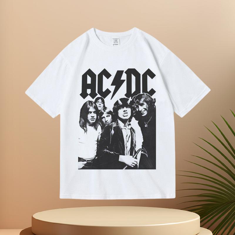 Summer New Cotton Short Sleeve Printed T-shirt for Men and Women Rock Pink Floyd Band Pink Floyd Printed T-shirt