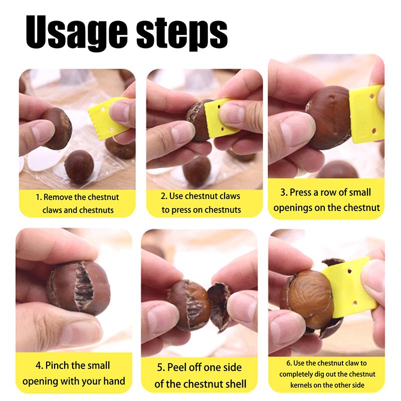10 Pack Chestnut Peeler Chestnut Opener Chestnut Clip Chestnut Cutter Opening Finger Knife For Chestnuts Shell Removal Tool