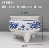 Jingdezhen Ceramic Incense Burner Blue and white porcelain candle stand Offering ornaments in front of Buddha