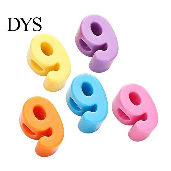 Large Hole Beads 5Pcs DIY Acrylic Bubble Number Beads, 0-9 Chunky Kit Colorful Spacer for Crafting Projects