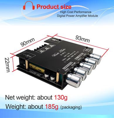 MT21 Channel Bluetooth 5.0 CS8673E 2.1 Subwoofer Amplifier Board 50W X 2+100W Power Audio Stereo Amplifier Board Bass AMP AUX