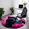 1pc Black Panther Chair Carpet for Office Non-Slip, Machine Washable Rug for Office - Holiday DecorMachine Made yy251029095