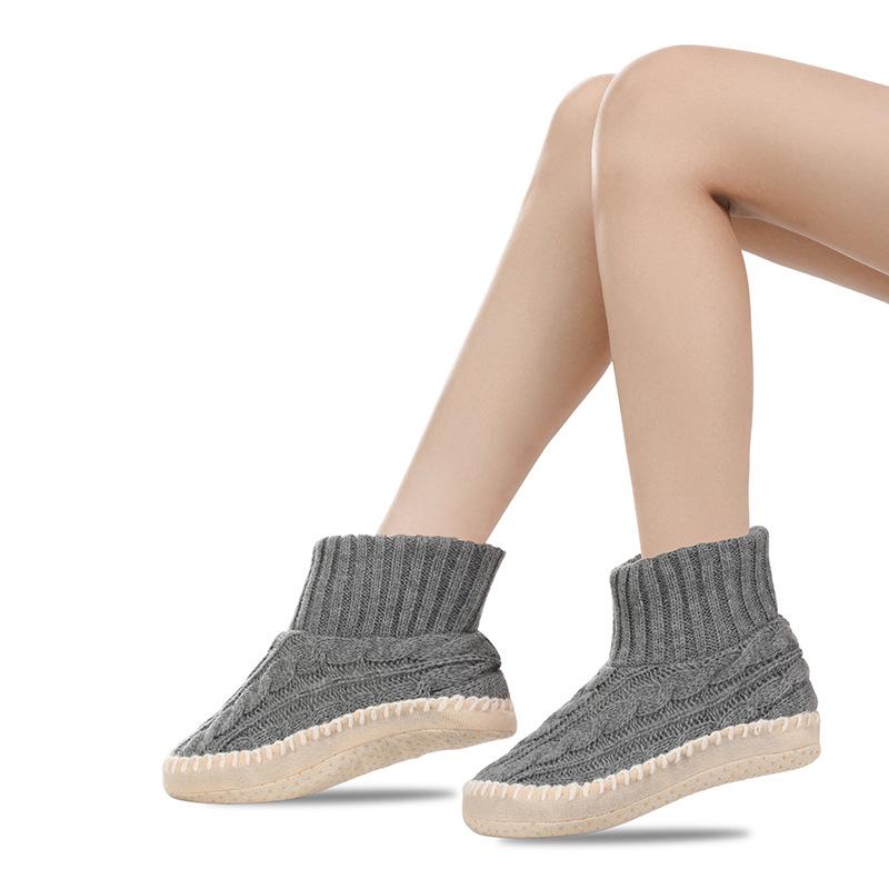 Women's Cotton Velvet Floor Socks Slippers - Soft Sole, Thickened, Maternity-Friendly, Plus Velvet