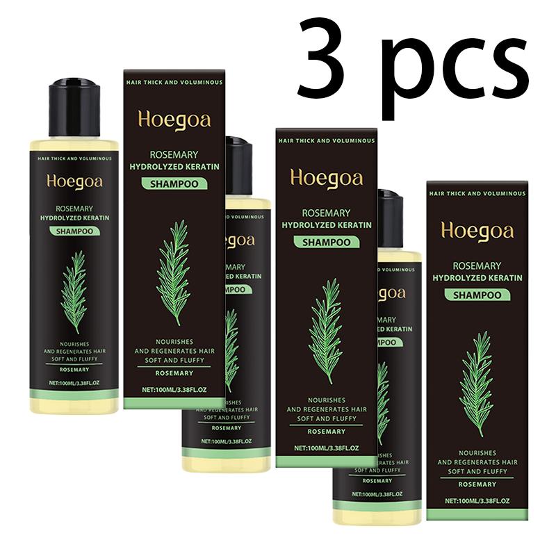 

Шампунь для утолщения волос Hoegoa Rosemary с растительными экстрактами, питательный, восстанавливающий, контролирующий жирность волос, придающий объем