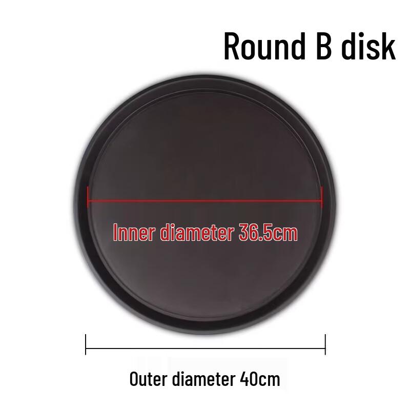 Non-slip Round Plastic Serving Tray