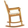 Rocking Chair with Cushions Solid Acacia Wood
