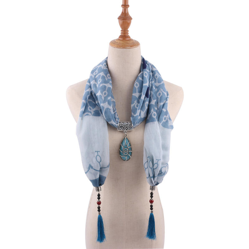 Women's Shawl Scarf Necklace Ethnic Style Scarf Mongolian Clothing Accessories