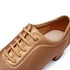 Scarpe da ballo moderne in pelle Scarpe da ballo valzer tango jazz da donna con tacco basso Scarpe casual con suola in gomma