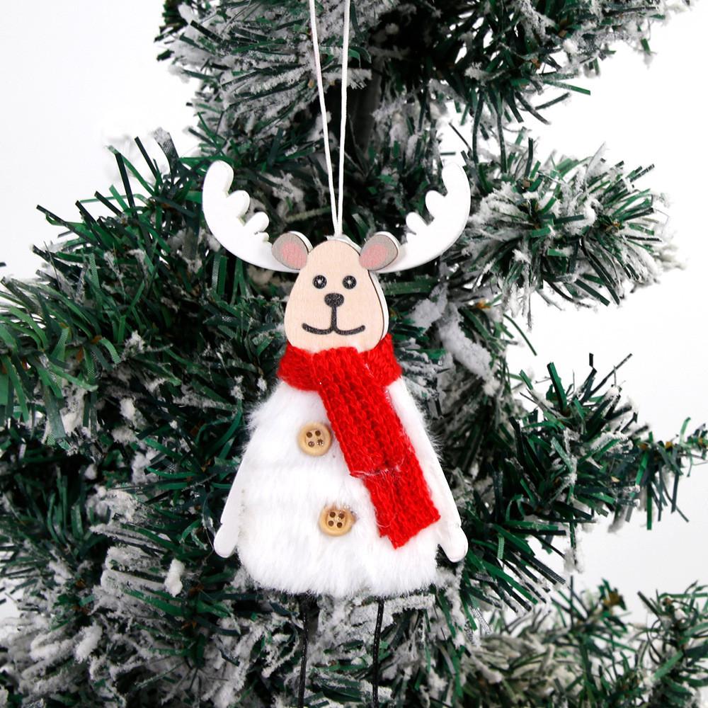 Adorable Christmas Tree Decorations Featuring Cute Plush Reindeer Ornaments In White And Pink