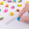 20/40/100/200PCS Mini Eraser Various Shapes Random Mix Cute Animal Fruit Cake Space Cartoon Student Reward Eraser Stationery ZYF