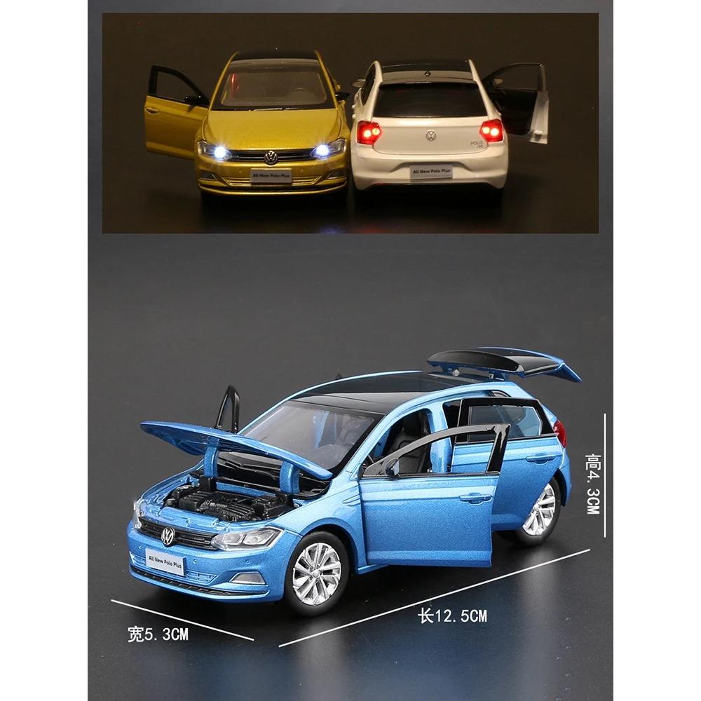 1/32 Polo Alloy Die Cast Toy Car Model Sound and Light Children's Toy Collectibles Birthday Gift