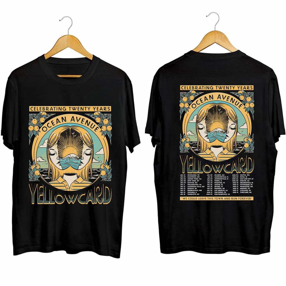 Yellowcard Ocean Avenue 20 Years Tour Cotton Shirt For Men Women PR248 Unisex T-Shirt M