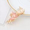 Flower Hairpin Women'S Back Of The Head Zinc Alloy Diamond Paint Hollow Butterfly Spring Clip Autumn And Winter Hairpin Hair Accessories