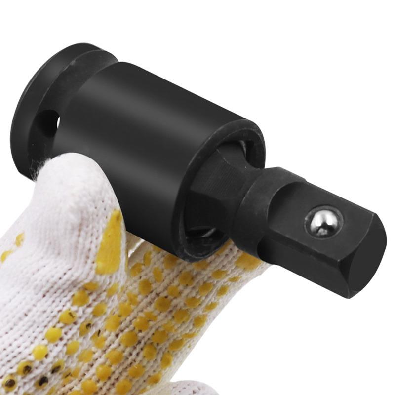 360 Degree Swivel Knuckle Joint Air Impact 1/2 3/8 1/4 Inch Wobble Retractable Socket Adapter For Pneumatic Wrench Tool