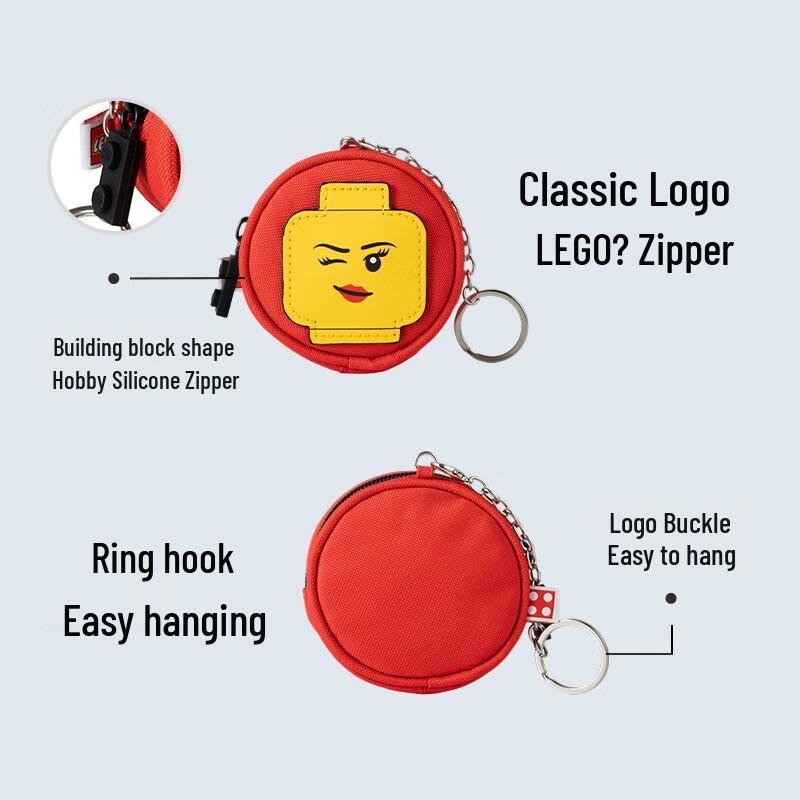 LEGO Minifigure Head Key Pouch