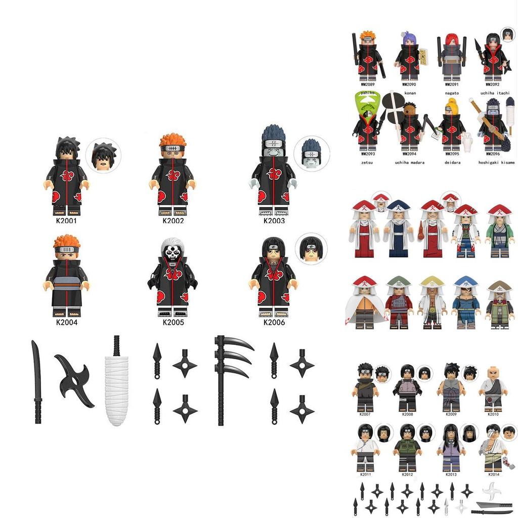 Naruto DIY Bausteine Figuren Set - Hochwertige Materialien Für Kinder Zum Bauen Ihrer Eigenen Helden