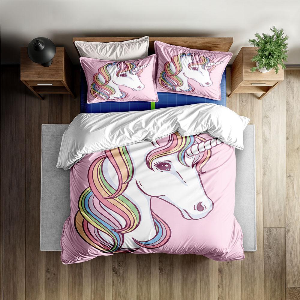 Neon Clouds Duvet Cover Set King Queen Double Full Twin Single Size Bed Linen Set