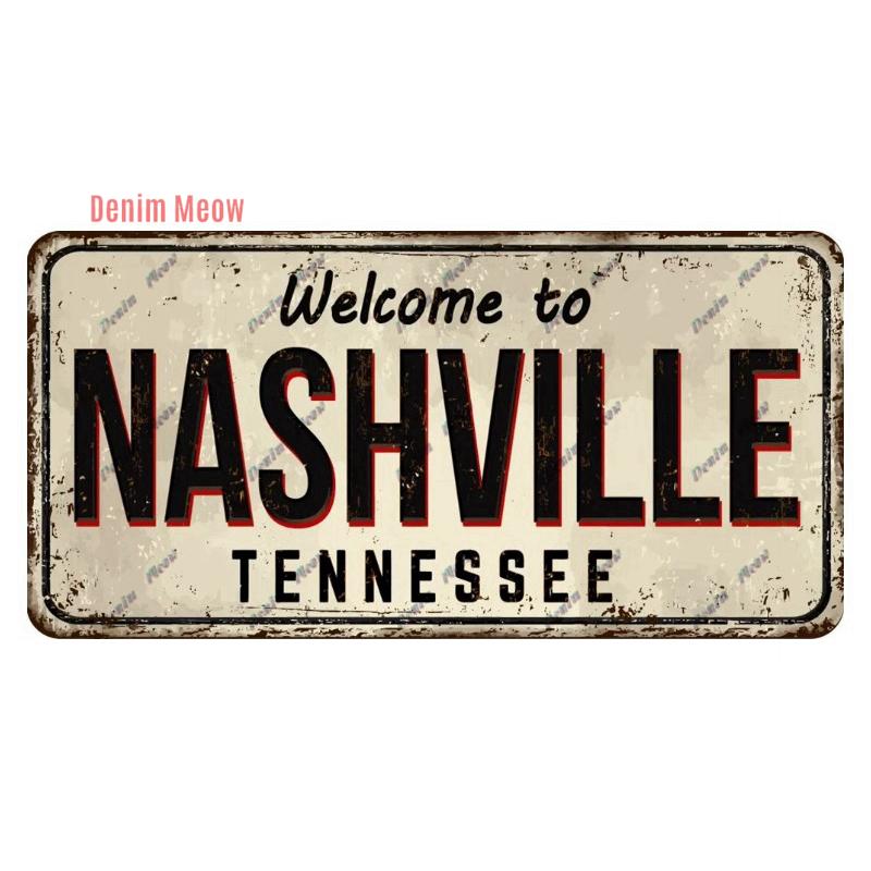 Vintage USA Metal Plates, Retro California 15x30cm Plaque, Florida Metal Tin Sign Poster, Bar, Garage, Gifts, Room Decor WY289