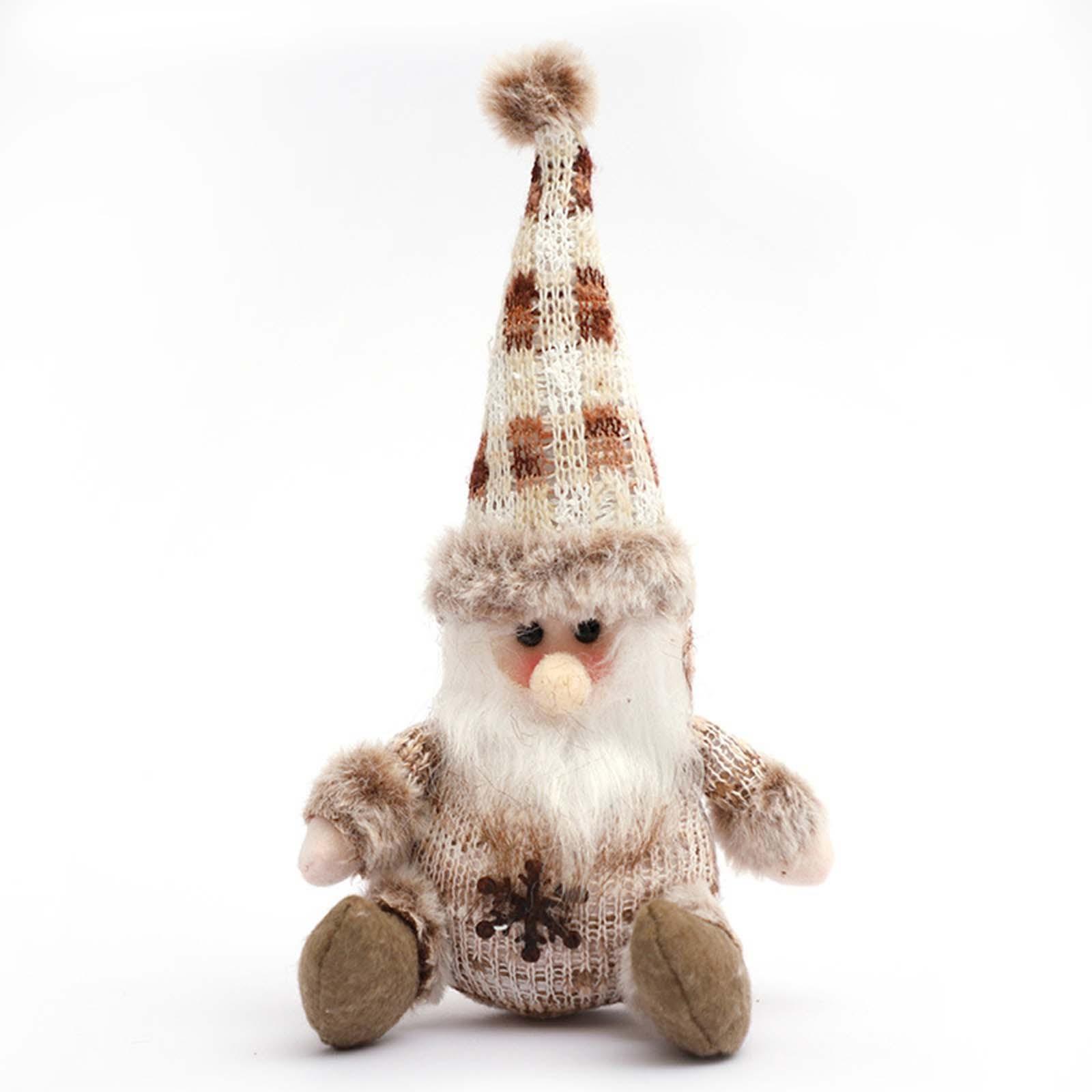 

Рождественский кулон в виде снеговика, рождественская вязаная фигурка лося, кукла, витрина, украшение для рождественской елки One Size