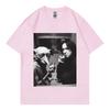 Funny Wizard Fairy with Swirling Smoke and Snape In The Same Frame Picture Tshirt Fashionable Retro Shortsleeved