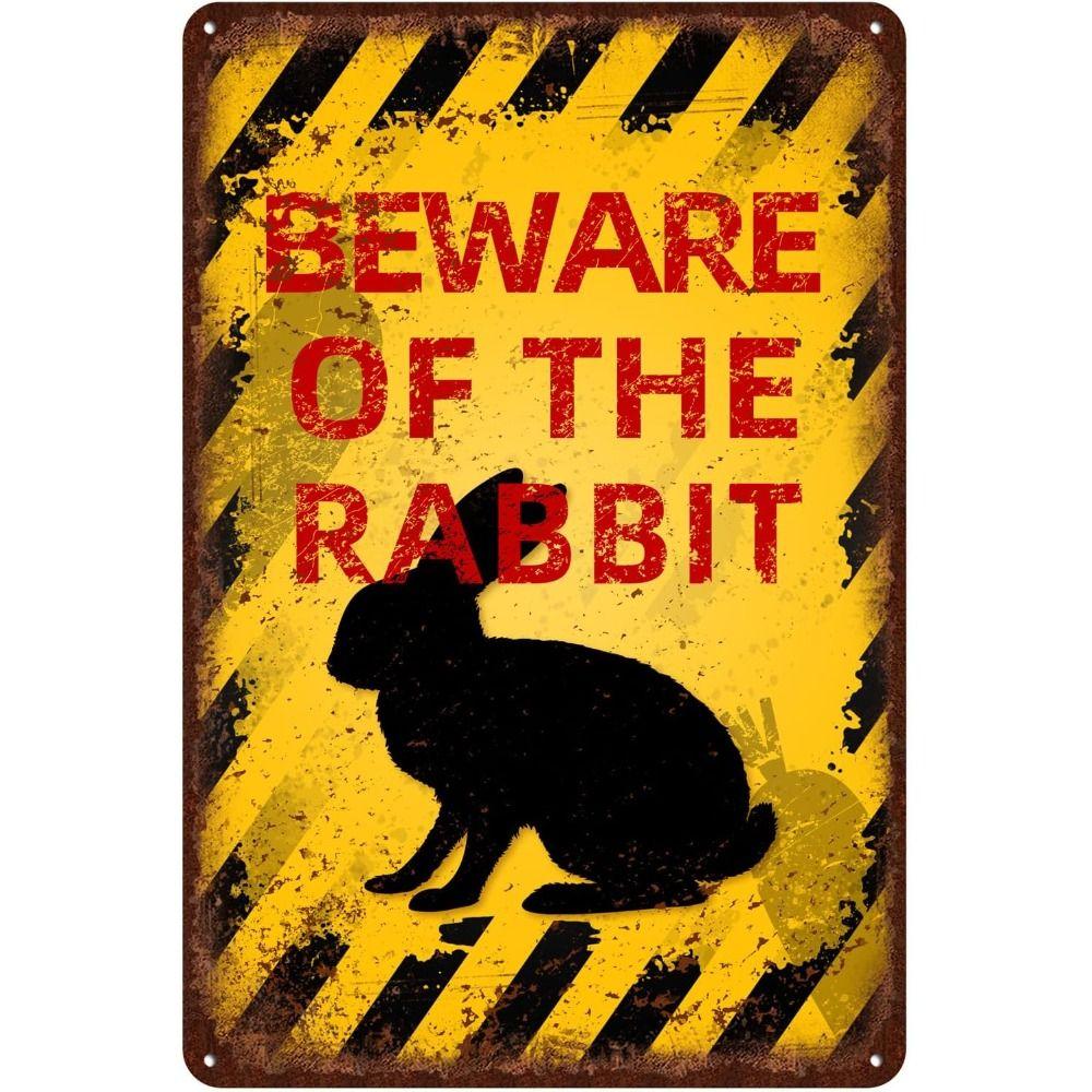 Beware of Animal Silhouette Aluminum Signs Metal Warning Plates