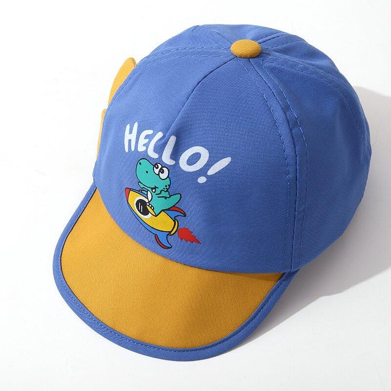Cartoon Super Cute Dinosaur Baseball Cap For Children Sunscreen Baseball Cap For Boys And Girls Lightweight Sun Hat For Kids. 
