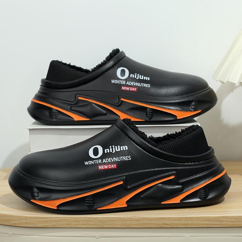 Zimní pánské teplé pantofle Bavlněné pantofle Zateplené paty Venkovní Vnitřní Teplé boty Pánské Domácí Ložnicové Plyšové Teplé pantofle 38-45