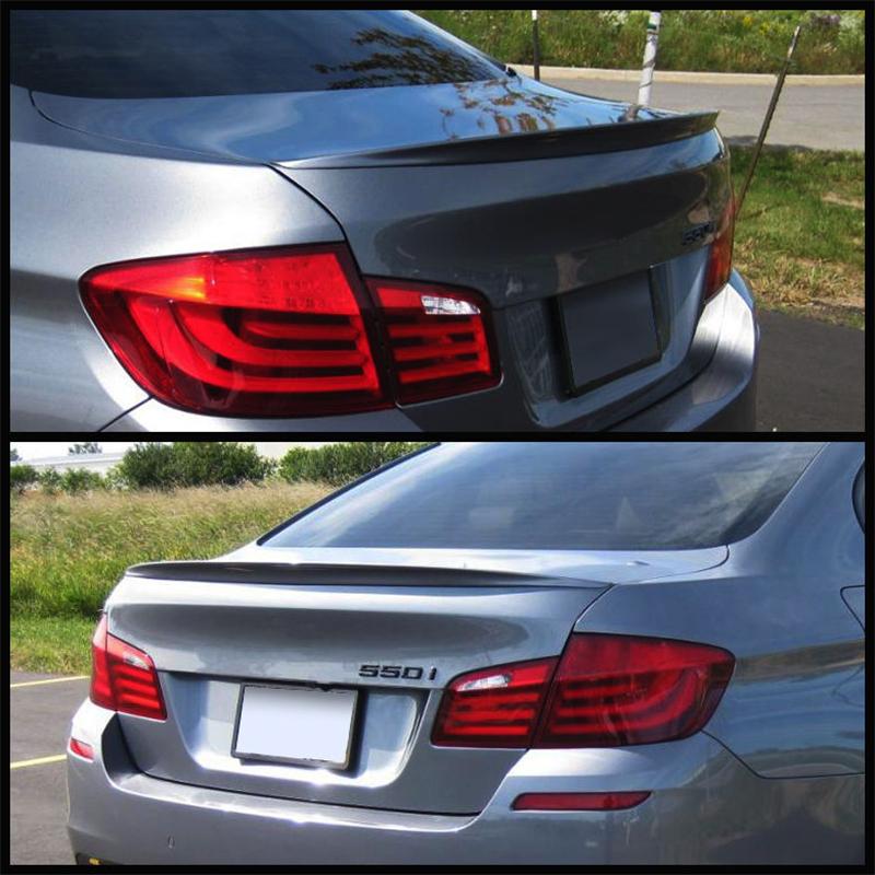 M Performance Style Rear Trunk Spoiler Wing Compatible with BMW F10 535i 550i M5 2011-2016 Gloss Black