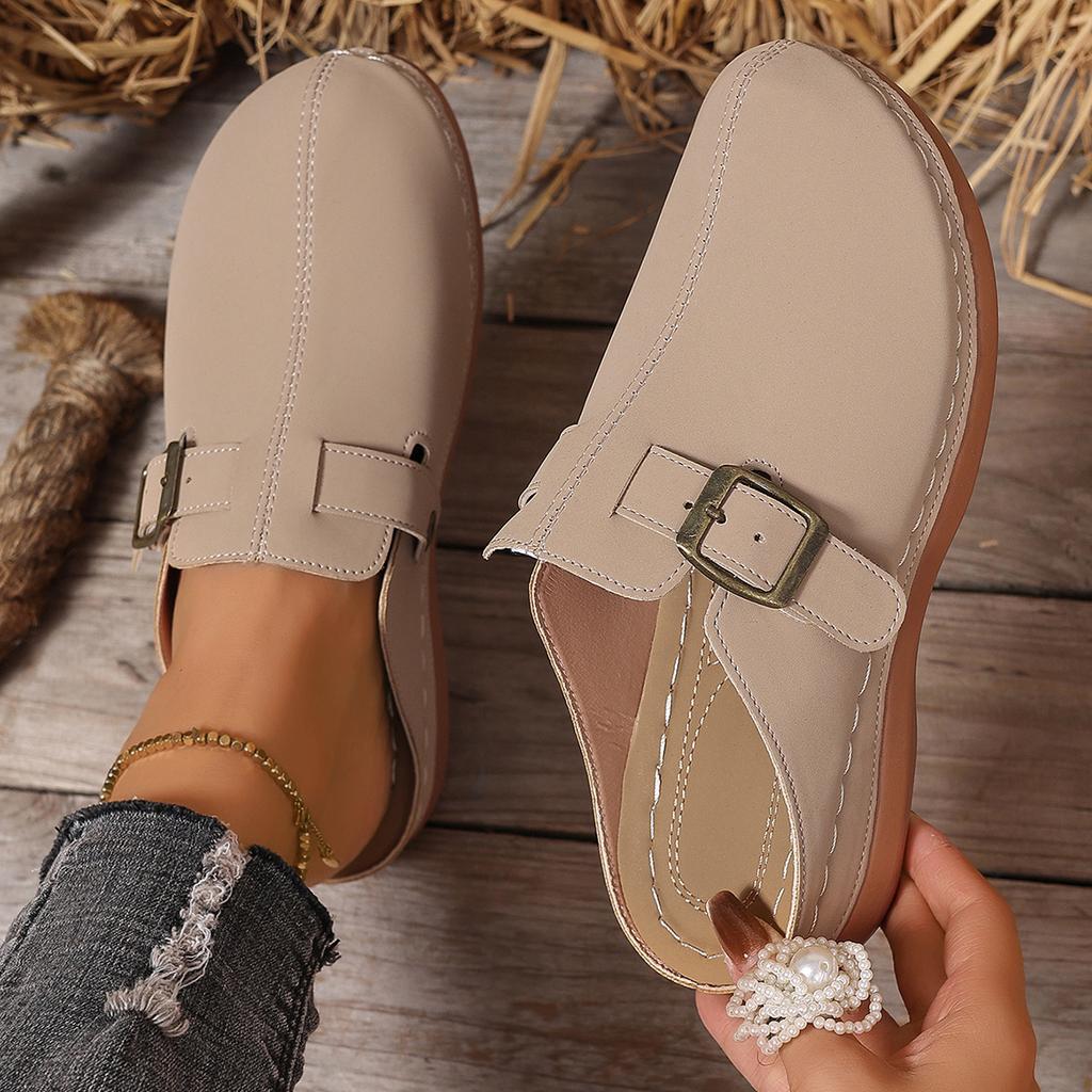Women Slippers Summer Comfortable Slippers Flat Casual Sandals Elegant Round Toe Lightweight Women Shoes Slides Women