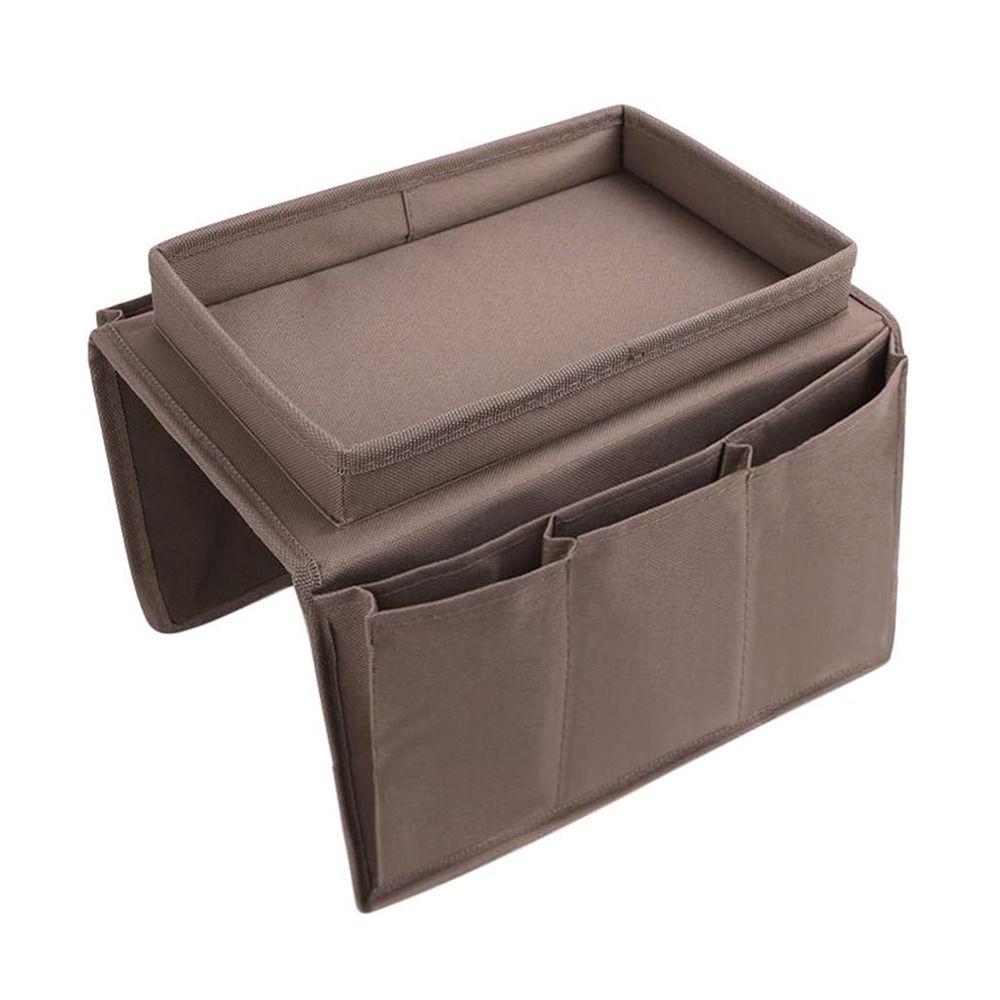 Non-Slip Sofa Handrail Tray Foldable Couch Arm Rest Organizer Couch Table Top Holder  Snack