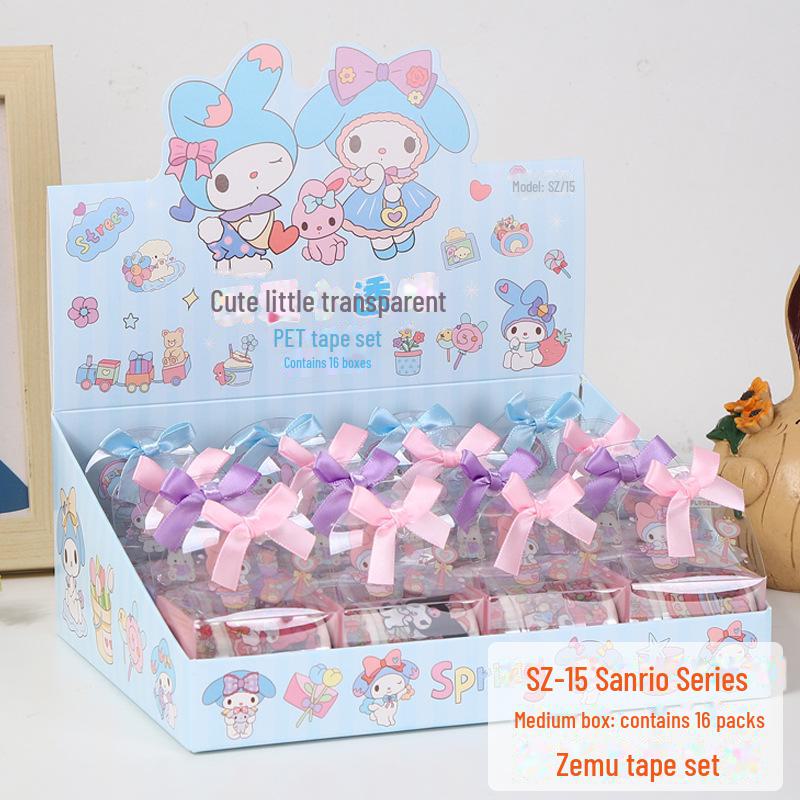 Creative Cartoon PET Transparent Tape & Sticker Gift Set for Children's Day
