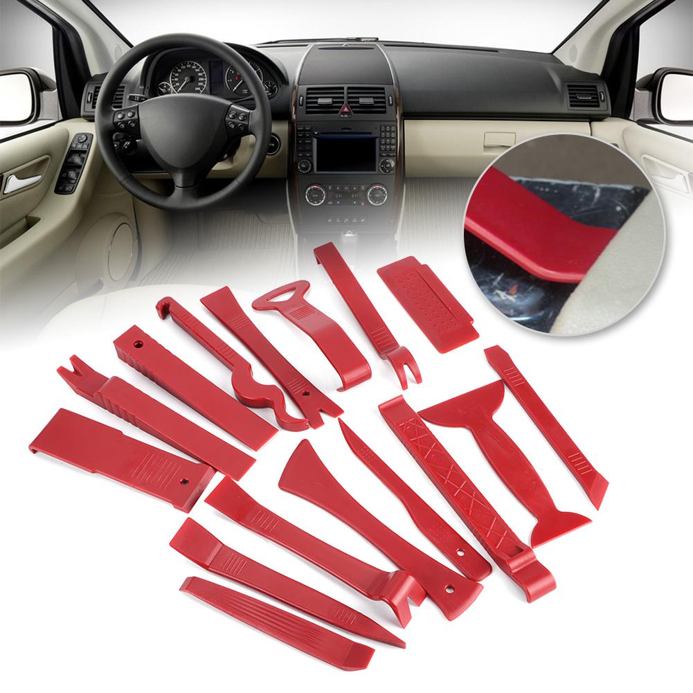 16pcs Auto Interior Trim Removal Tool Kit Panel Audio Dashboard Fastener Remover Installer Set