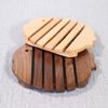 Portable Table Mat Solid Wood Wooden Placemat Creative Cup Pad  Restaurant