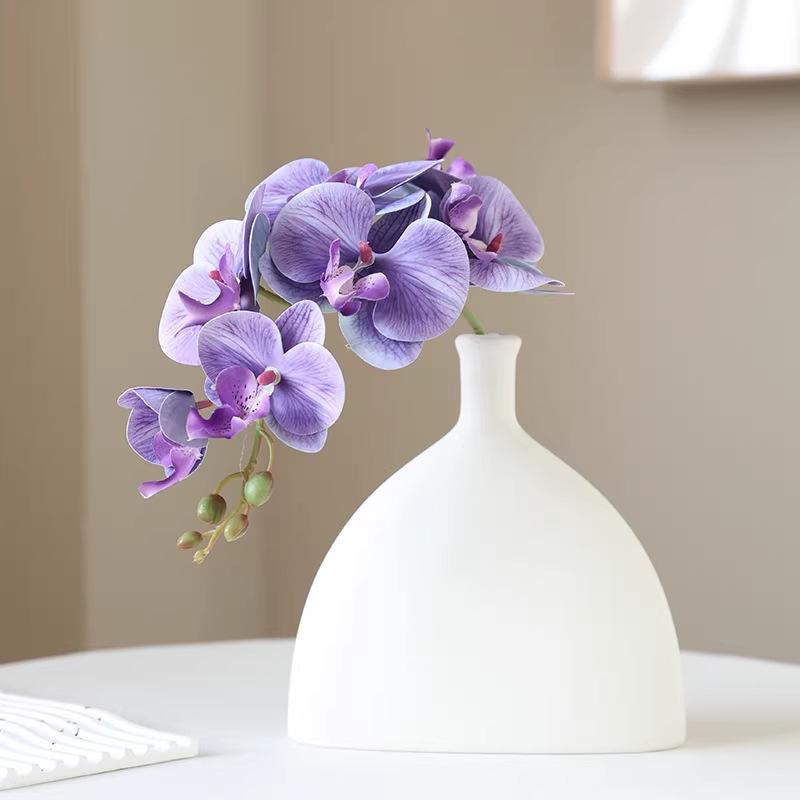 Artificial Phalaenopsis Orchid: Elegant Home Decor Faux Flower Arrangement for Living Room