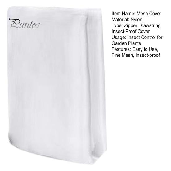 Insect-Proof Mesh Cover Fruit Tree Netting Bags with Zipper Drawstring Bird Insect Prevention Net Cover for Fruit Vegetable Trees Bushes Flowers