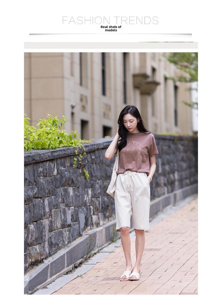 Women's High-Waist Wide-Leg Summer Shorts - Plus Size, Elastic Waist, Casual Fit