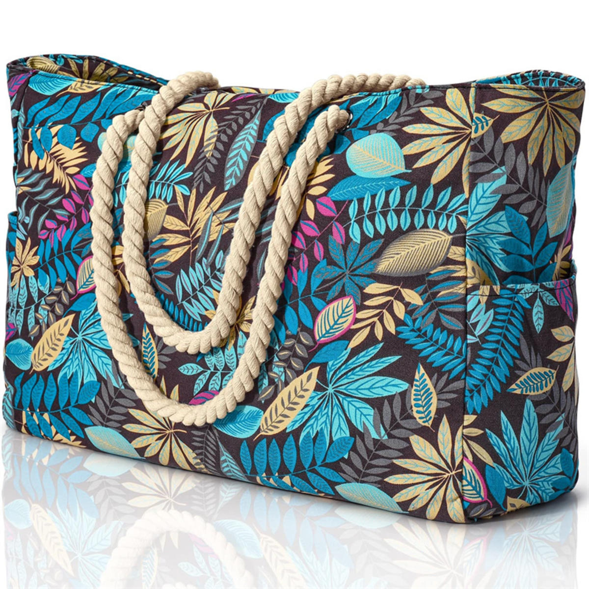 

Женская сумка большая вместимость полоски тоут мешочек для женщин складная пляжная сумка водонепроницаемая и пескостойкая дорожная сумка one size