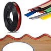 SRPN U-Shaped Adhesive Furniture Edge Banding, Flexible Furniture Edge Trim, TPE Edge Protector Tape Edge Guard for Tables and Cabinets (12mm X 5m, Bl